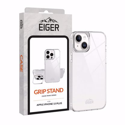 Picture of Eiger Eiger Grip Stand Case for iPhone 15 Plus in Clear